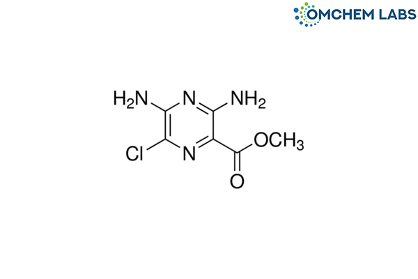 Methyl-3,5-diamino-6-chloropyrazine-2- carboxylate